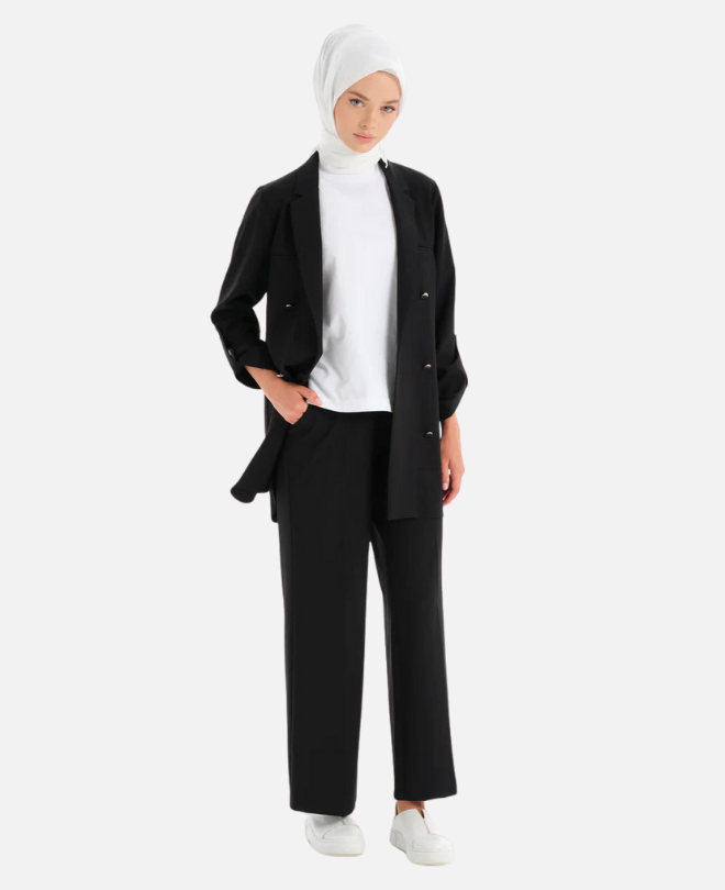 Pantalon Large Élastique